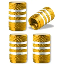 Aluminiumsdekkventiler - striper design - 4 stk