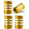 Aluminiumsdekkventiler - striper design - 4 stk