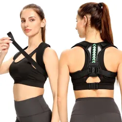 Adjustable posture correction belt - for back - shoulders - spineMassage