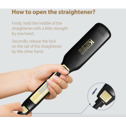 2 in 1 professional wide straightener - curler - digital LCD display - dual VoltageHair straighteners