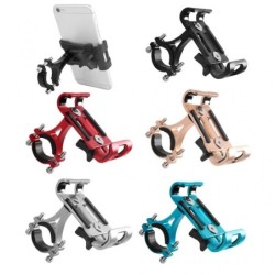 Universell telefonholder - for sykkel-/motorsykkelstyre - antiskli - klips - roterbar - aluminiumslegering