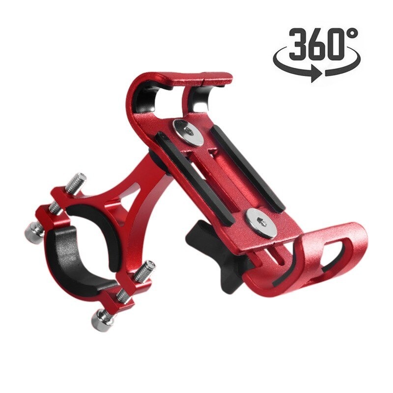 Universal phone holder - for bike / motorcycle handlebar - anti-slip - clip - rotatable - aluminum alloyHolders