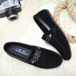 Fashionable men's loafers - shallow suede shoesShoes