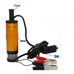 12V nedsenkbar elektrisk pumpe for diesel - olje - drivstoff - vann - med bryter