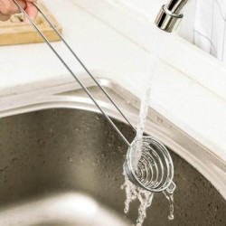 Egg white separator - spiral stainless steel spoon - long handleCutlery
