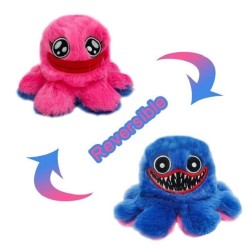 Vendbart blekksprutmonster - plysjleketøy - 20 cm
