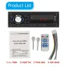 Bluetooth bilradio - din 1 - MP3 - AUX - USB - FM - 12V