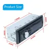Bluetooth bilradio - din 1 - MP3 - AUX - USB - FM - 12V