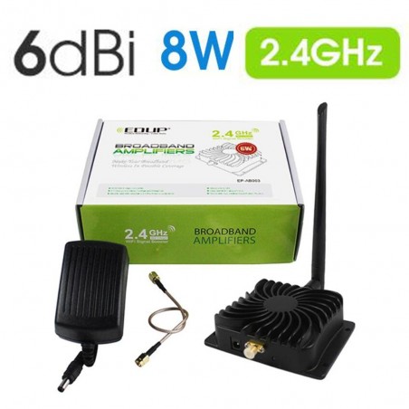 EP-AB003 - 39dBm - 8W - 2.4G - WiFi booster - repeater - amplifier - adapter - range extenderNetwork
