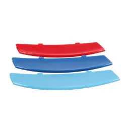 3D M style front grille cover - for BMW 5 series - 3 piecesGrilles