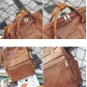 Vintage leather backpack - large capacityBackpacks