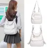 Multifunctional leather bag - backpack - large capacityBackpacks