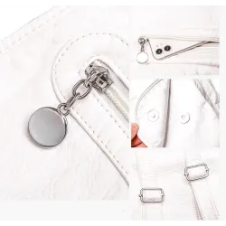 Multifunctional leather bag - backpack - large capacityBackpacks