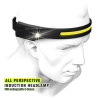 Induction headlamp with built-in battery - COB LED - USB rechargeable - head torchTorches