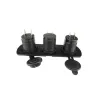 Car charger - socket with dual USB - cigarette lighter / Voltage meter - digital LED displaySwitches