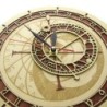 Decorative wall wooden clock - quartz - Prague / Czech Republic astronomyClocks