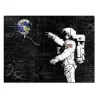 Astronaut - space - rocket - oil painting - canvas wall posterPlaques & Signs