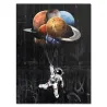 Astronaut - space - rocket - oil painting - canvas wall posterPlaques & Signs