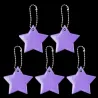 Reflective keychain - star shaped - kids safety - 5 piecesKeyrings