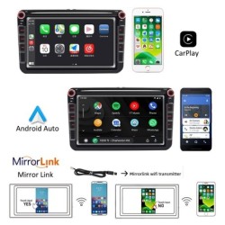 Car radio - X8 - Carplay - 2 Din - Android - Bluetooth - CAN BUS - Mirror Link - USB - TFDin 2