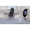 H8 Smart Watch - uthult stropp med diamanter - pulsmåler - treningsmåler - vanntett - Android - Bluetooth