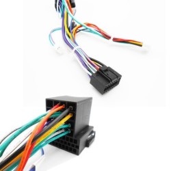 16 Pin to VW wiring harness - plug - ISO connector - for 2 Din car audio head unit - cable adapter for Volkswagen Golf Jetta ...
