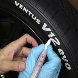 White marker - permanent paint - waterproof - tire penWheel parts