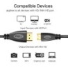 Mini HDMI til HDMI-kabel - 1080P - høyhastighets - gullbelagt kontakt