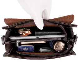 Vintage shoulder bag - leather briefcaseBags
