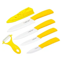 Keramisk knivsett - 3" 4" 5" 6" tommer med skreller / deksler