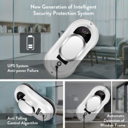 Electric window cleaner - vacuum robot - with remote controlRobot vacuum cleaner