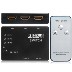 3 to 1 - HDMI Switcher with Remote - HDMI SplitterHDMI switchers