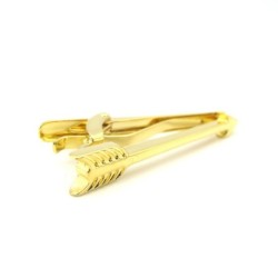 Elegant tie clip - golden arrowCufflinks