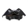 Leather black backpack - punk style - with bat wingsBackpacks