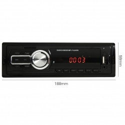 Bluetooth car radio - 1 DIN - USB - RCA - FM - MP3 - AUX - with remote controlDin 1