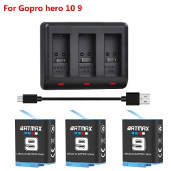 BATMAX - 1780mAh li-ion battery - with charger - for GoPro Hero 9 / 10Battery & Chargers