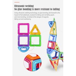 Magnetic building bricks - construction set - big size - educational toyConstruction