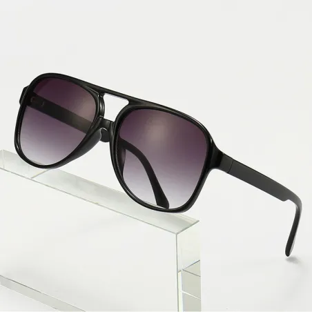 Retro overdimensjonerte solbriller - polarisert - pilotstil - unisex
