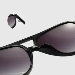 Retro overdimensjonerte solbriller - polarisert - pilotstil - unisex