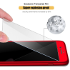 Luxury 360 full cover - with tempered glass screen protector - for iPhone - goldProtection