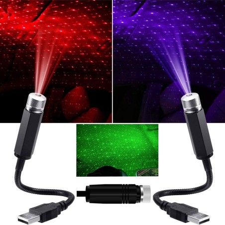 Mini USB projector - LED - car interior roof decoration - starry skyStyling parts