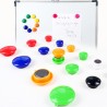 Round magnetic buttons - fridge magnets - 10 piecesFridge magnets