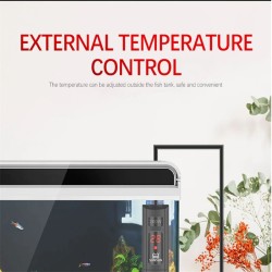 Akvarium nedsenkbar varmeovn - LCD display - justerbar - konstant temperaturkontroll