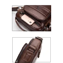 Genuine leather men's shoulder bagBags