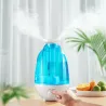 Ultralyd luftfukter - eterisk olje diffuser - dobbel tåkesprøyte - med LED - 4 L