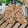 Bamboo wood watch - Quartz - handmade - cork strap - for her - for him - for couplesWatches