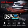 Bilparkeringssensor - radar - revers autoparkering - LCD-skjerm - LED