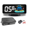 Bilparkeringssensor - radar - revers autoparkering - LCD-skjerm - LED