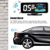 Bilparkeringssensor - radar - revers autoparkering - LCD-skjerm - LED