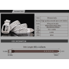 Fashionable leather belt - with holes / rhinestones - metal buckleBelts